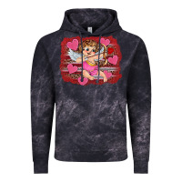 Cloud Black valentine's day cupid heart Vintage Hoodie - RanaPortraitStore