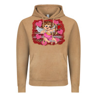 Valentine's Day Cupid Heart Vintage Hoodie | Teevron