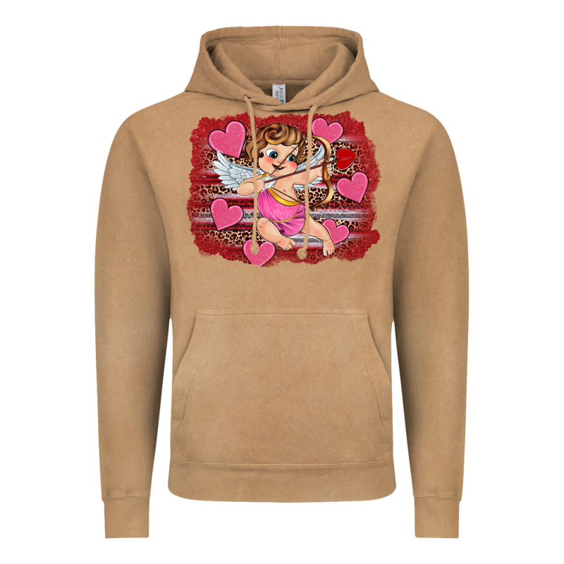 Valentine's Day Cupid Heart Vintage Hoodie by RanaPortraitStore | Teevron