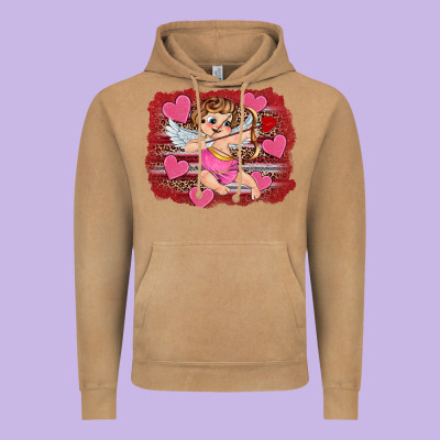 Valentine's Day Cupid Heart Vintage Hoodie Designed By Ranaportraitstore