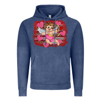 Vintage Denim valentine's day cupid heart Vintage Hoodie - RanaPortraitStore