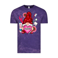 Cloud Purple valentines day dentist gnome Vintage Tee - RanaPortraitStore