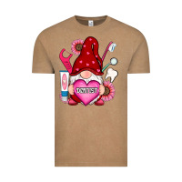 Vintage Coffee valentines day dentist gnome Vintage Tee - RanaPortraitStore