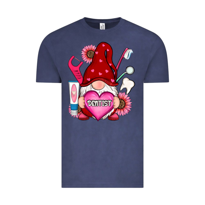 Valentines Day Dentist Gnome Vintage Tee by RanaPortraitStore | Teevron