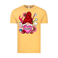 Vintage Mustard valentines day dentist gnome Vintage Tee - RanaPortraitStore