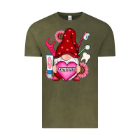 Vintage Olive valentines day dentist gnome Vintage Tee - RanaPortraitStore