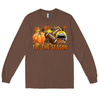 Chestnut Tis' the season Football yellow helmet Long Sleeve Tee - NancyCooperArtShop