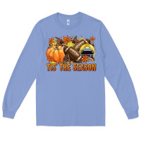 Colony Blue Tis' the season Football yellow helmet Long Sleeve Tee - NancyCooperArtShop