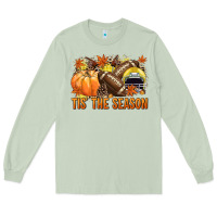 Matcha Tis' the season Football yellow helmet Long Sleeve Tee - NancyCooperArtShop