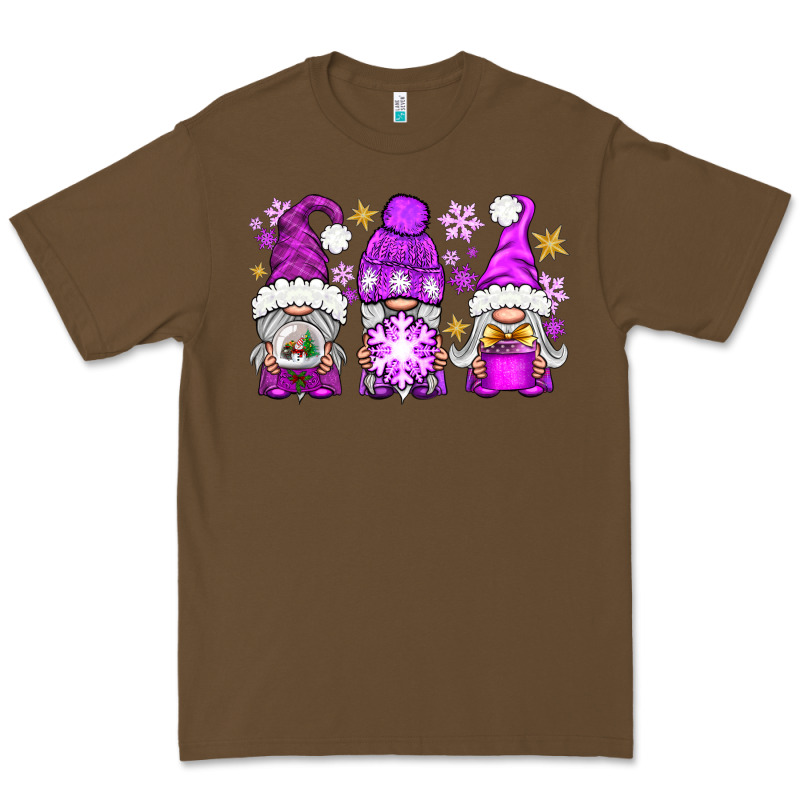 Purple Winter Gnomies Premium Tee by NancyCooperArtShop | Teevron