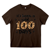 Chocolate Brown its been a wild 100 days Heavy Core Tee - MaliasSmallBusiness