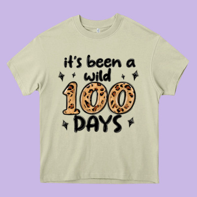 Its Been A Wild 100 Days Heavy Core Tee Designed By Maliassmallbusiness