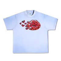 Grape Ice kiss with leopard and hearts Urban Heavy Tee - RanaPortraitStore