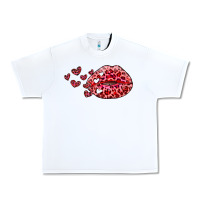 White kiss with leopard and hearts Urban Heavy Tee - RanaPortraitStore