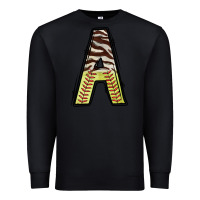 Black softball alphabet a Premium Sweatshirt - CowhideDigitalArt
