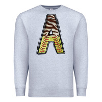 Heather Grey softball alphabet a Premium Sweatshirt - CowhideDigitalArt