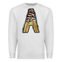 Oatmeal Heather softball alphabet a Premium Sweatshirt - CowhideDigitalArt