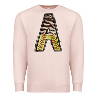 Pale Pink softball alphabet a Premium Sweatshirt - CowhideDigitalArt