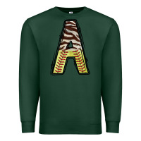 Sports Green softball alphabet a Premium Sweatshirt - CowhideDigitalArt
