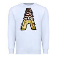 White softball alphabet a Premium Sweatshirt - CowhideDigitalArt