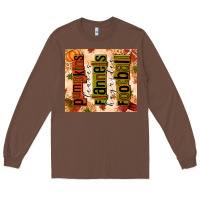 Chestnut Pumpkins Leaves Flannels Hayrides Football Long Sleeve Tee - texasbilliewilder