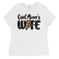 White cool miner s wife Ladies Tee - MaliasSmallBusiness