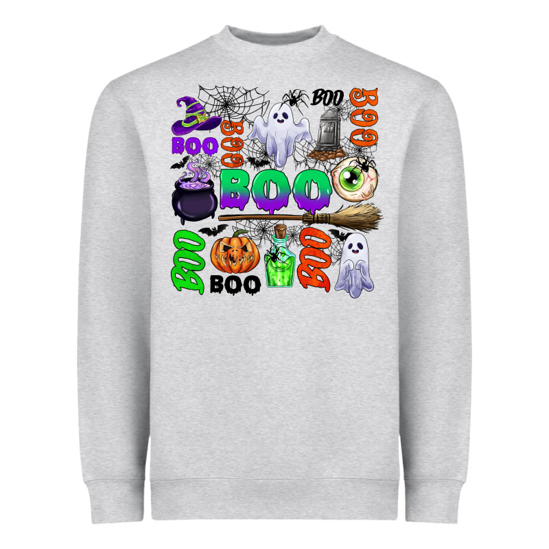 Boo Halloween Heavyweight Sweatshirt by CowGirlArtShop | Teevron