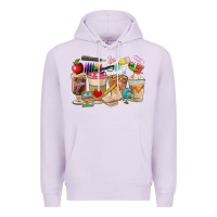 Lilac Teacher Coffee Cups Premium Hoodie - FaDigitalArtStudio