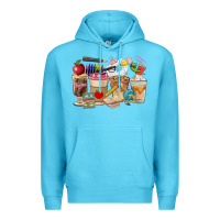 Ocean Blue Teacher Coffee Cups Premium Hoodie - FaDigitalArtStudio