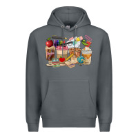 Rock Teacher Coffee Cups Premium Hoodie - FaDigitalArtStudio