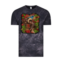 Cloud Black valentines day cowboy cactus rose Vintage Tee - RanaPortraitStore