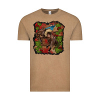 Vintage Coffee valentines day cowboy cactus rose Vintage Tee - RanaPortraitStore