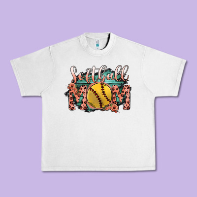 Softball Mom Urban Heavy Tee Designed By Bettercallsaul