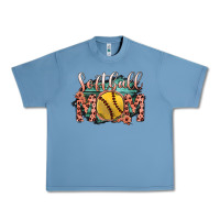 Pebble Blue Softball Mom Urban Heavy Tee - Bettercallsaul