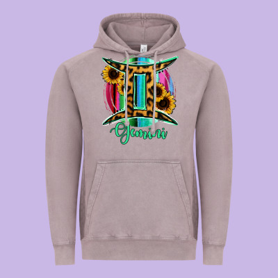 Gemini Sign Of Zodiac Vintage Hoodie Designed By Bettercallsaul