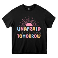 Black unafraid i know who holds tomorrow Heavy Core Tee - MaliasSmallBusiness