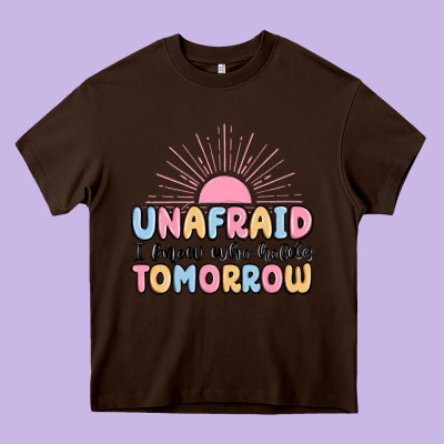 Unafraid I Know Who Holds Tomorrow Heavy Core Tee Designed By Maliassmallbusiness