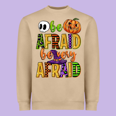 Be Afraid Be Very Afraid Heavyweight Sweatshirt Designed By Cowgirlartshop