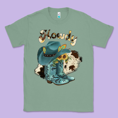 Howdy Classic Tee Designed By Jahusdesignshop