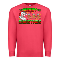 Cardinal Merry Christmas Premium Sweatshirt - CowhideDigitalArt