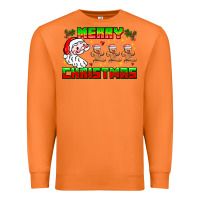 Carrot Merry Christmas Premium Sweatshirt - CowhideDigitalArt