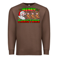 Chestnut Merry Christmas Premium Sweatshirt - CowhideDigitalArt