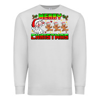 Dove Grey Merry Christmas Premium Sweatshirt - CowhideDigitalArt