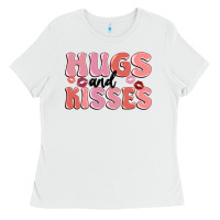 White hugs and kisses Ladies Tee - MaliasSmallBusiness