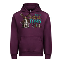 Mauve Wine just a small town girl Urban Hoodie - SublimationCraftShop