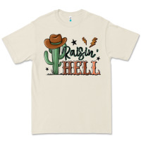 Bone raisin hell cowboy cactus Premium Tee - MaliasSmallBusiness
