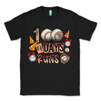 Black 100 of days runs Classic Tee - SublimationCraftShop