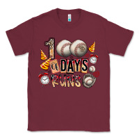 Burgundy 100 of days runs Classic Tee - SublimationCraftShop