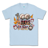 Dusty Blue 100 of days runs Classic Tee - SublimationCraftShop