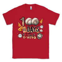 Red 100 of days runs Classic Tee - SublimationCraftShop